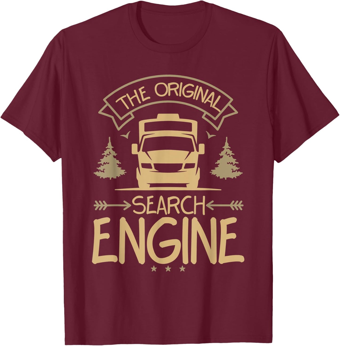Funny Original Search Engine Vans Van Living Enthusiasts T-Shirt - T-Shirt | Maroon
