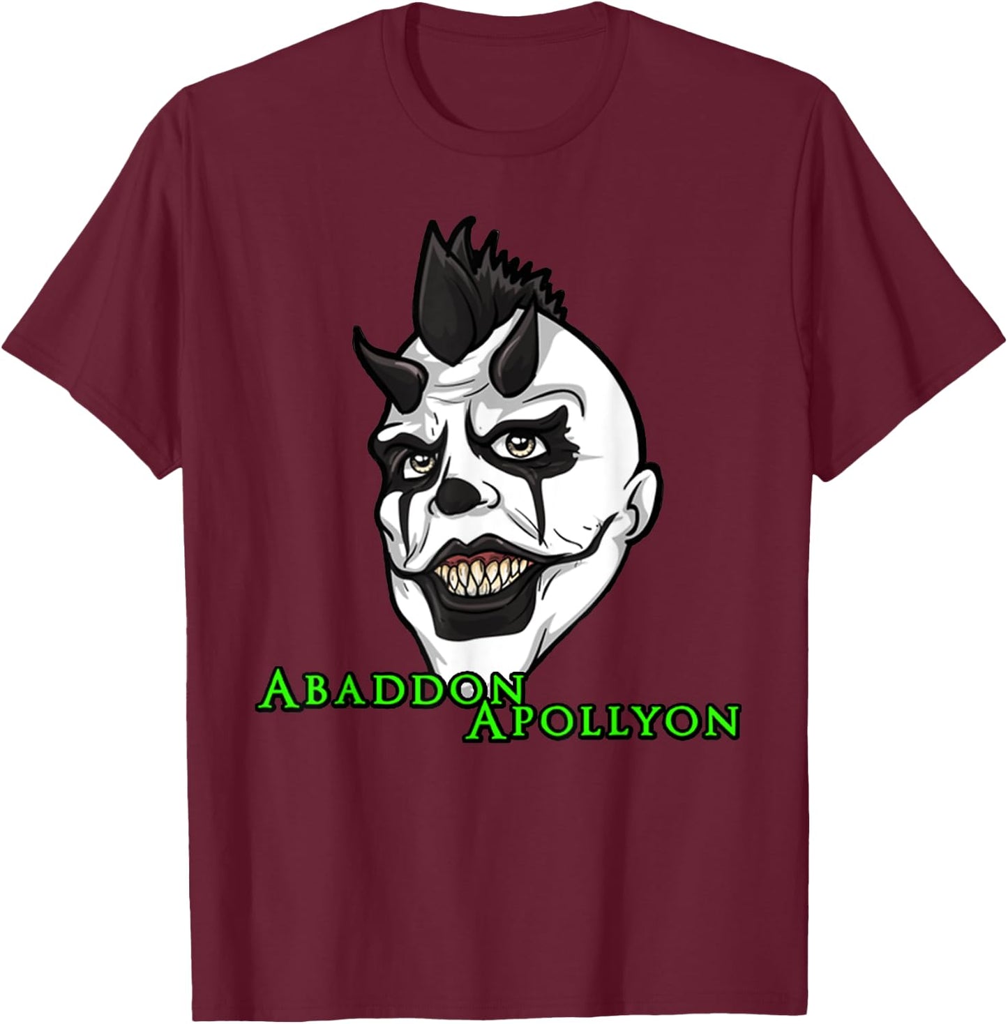 Abaddon Apollyon Face Monster_Abaddon T-Shirt - T-Shirt | Maroon