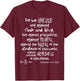 wrestle not against flesh & blood Ephesians 6:12 Christian T-Shirt - T-Shirt | Maroon