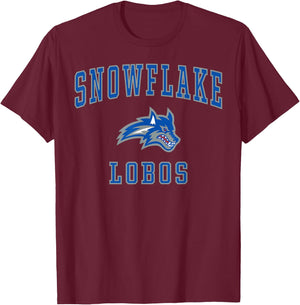 Snowflake High School Lobos C1 T-Shirt - T-Shirt | Maroon