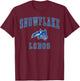 Snowflake High School Lobos C1 T-Shirt - T-Shirt | Maroon