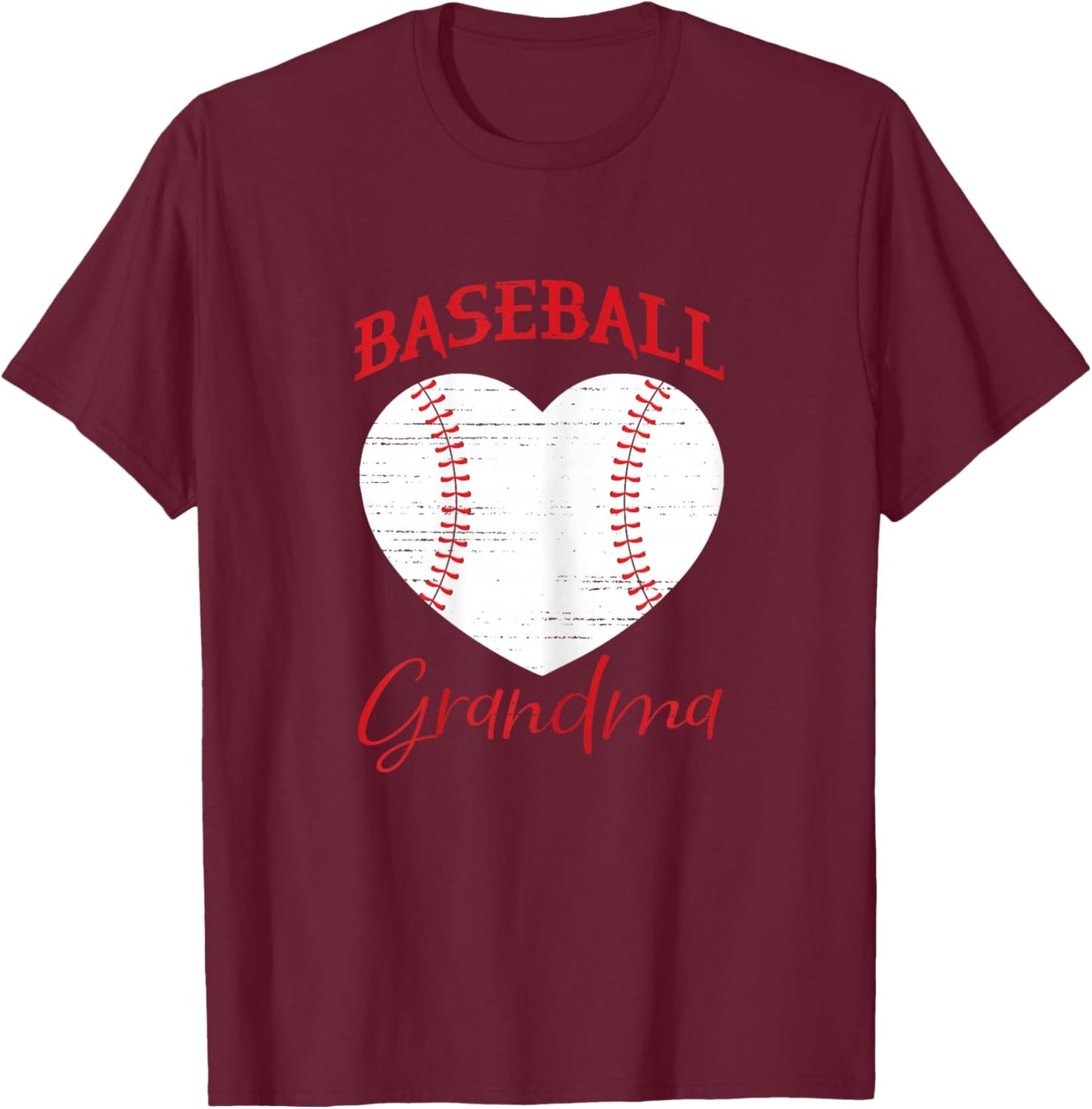 Baseball Grandma Matching Baseball family T-Shirt - T-Shirt | Maroon