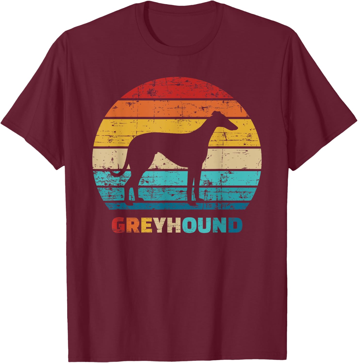 Greyhound vintage T-Shirt - T-Shirt | Maroon