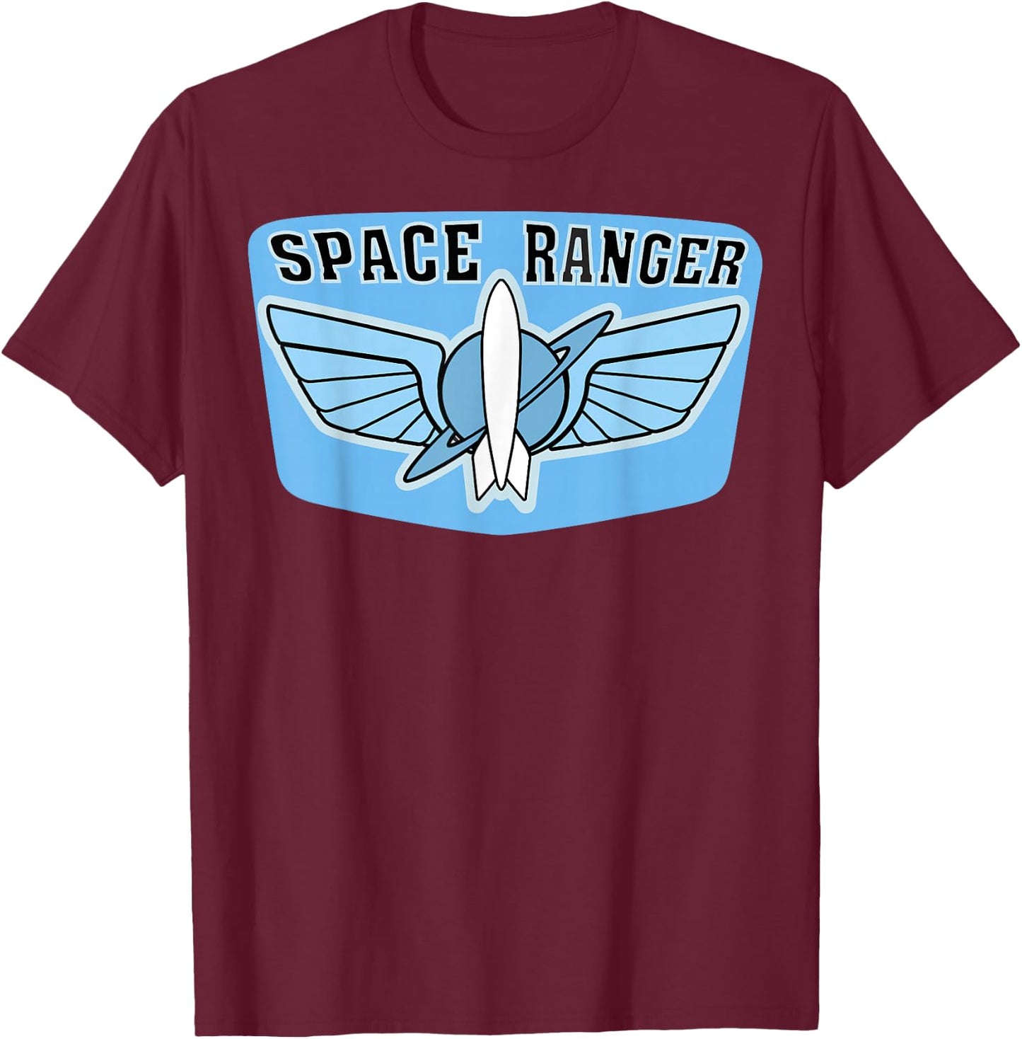 Disney Pixar Toy Story Space Ranger Badge T-Shirt - T-Shirt | Maroon