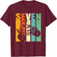 7th Birthday ATV Off Road Four Wheeler Quad Bike Mud Racing T-Shirt - T-Shirt | Maroon