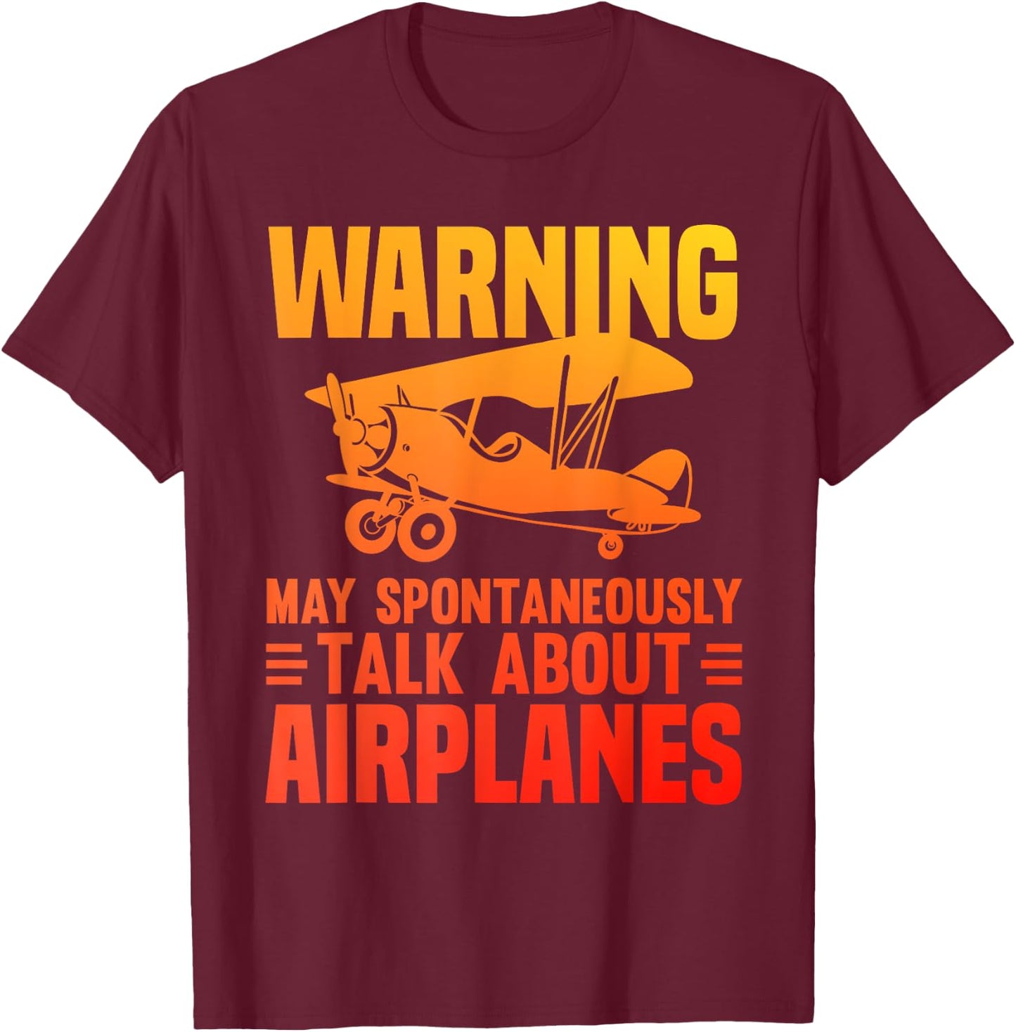 Funny Airplane Novelty Women Plane Aviation Pilot T-Shirt - T-Shirt | Maroon