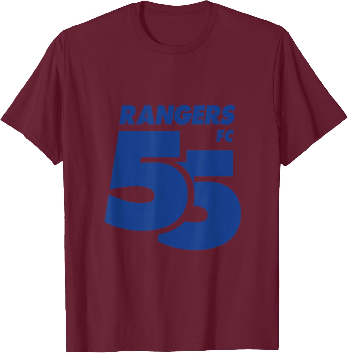 RFC 55th Scottish Premiership Winners Rangers Champion55 T-Shirt - T-Shirt | Maroon