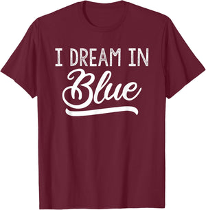 Winners Wear Blue Team Spirit Game Competition Color Sports T-Shirt - T-Shirt | Maroon