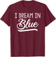 Winners Wear Blue Team Spirit Game Competition Color Sports T-Shirt - T-Shirt | Maroon