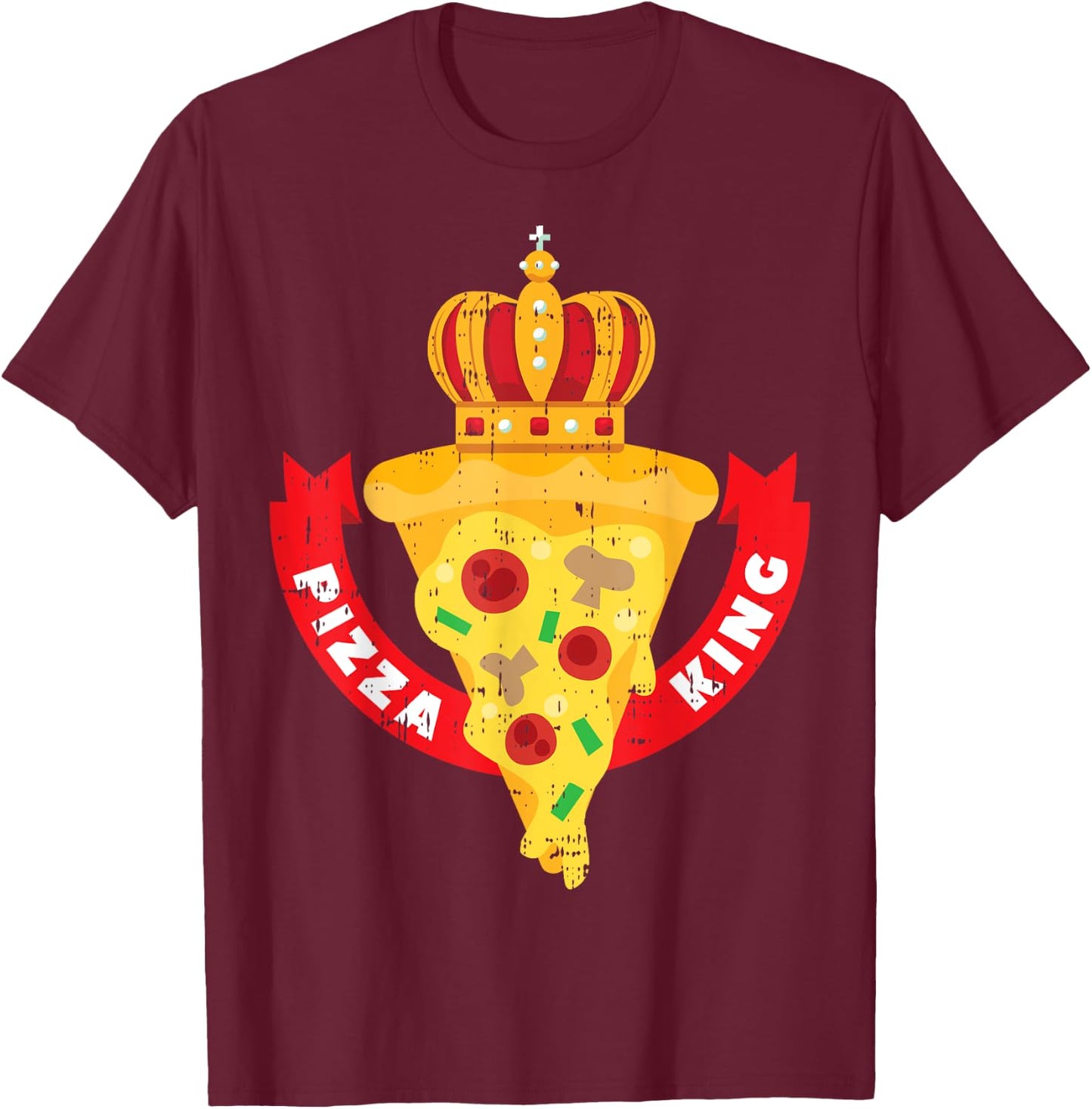 Pizza King Crown Funny Mexican Cinco De Mayo 2020 T-Shirt - T-Shirt | Maroon