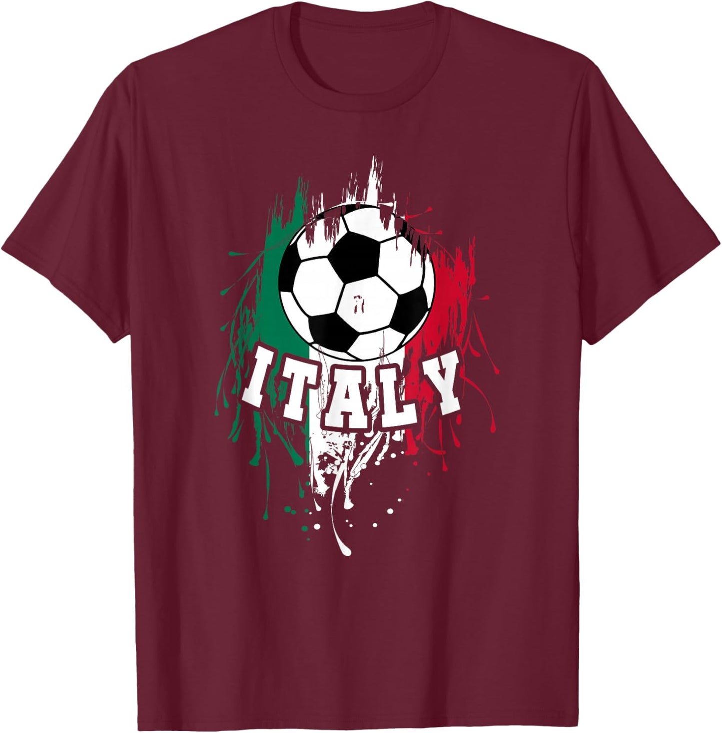 Italy Soccer Italian Football Italy Futbol T-Shirt - T-Shirt | Maroon