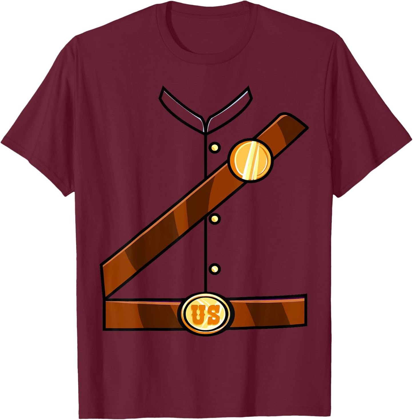 Union Soldier Costume Halloween Civil War Men Women Kids T-Shirt - T-Shirt | Maroon