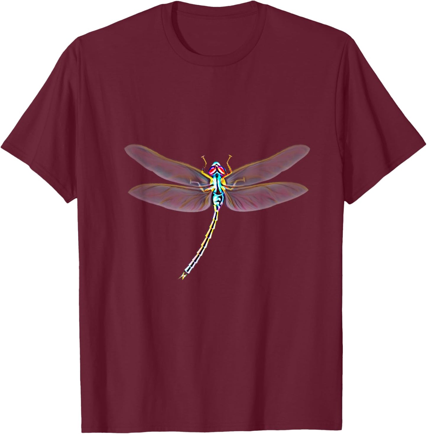 Dragonfly Insect Motif colorful Insects Wings Dragonflies T-Shirt - T-Shirt | Maroon