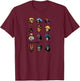 Masters of The Universe: Revelation - Character Faces T-Shirt - T-Shirt | Maroon