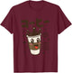 Kawaii Japanese writing anime cartoon character Coffee T-Shirt - T-Shirt | Maroon