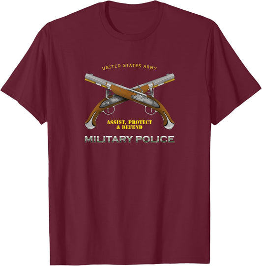 U. S. Army Military Police T-Shirt - T-Shirt | Maroon