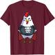 Chicken Vampire Costume for Halloween Chickens T-Shirt - T-Shirt | Maroon