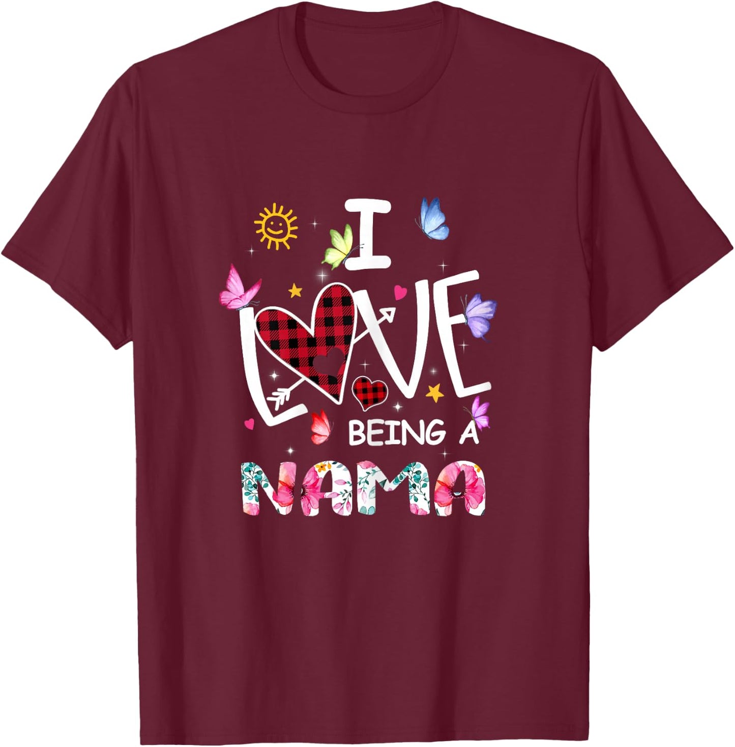 Women Love Being a Nama T-Shirt - T-Shirt | Maroon