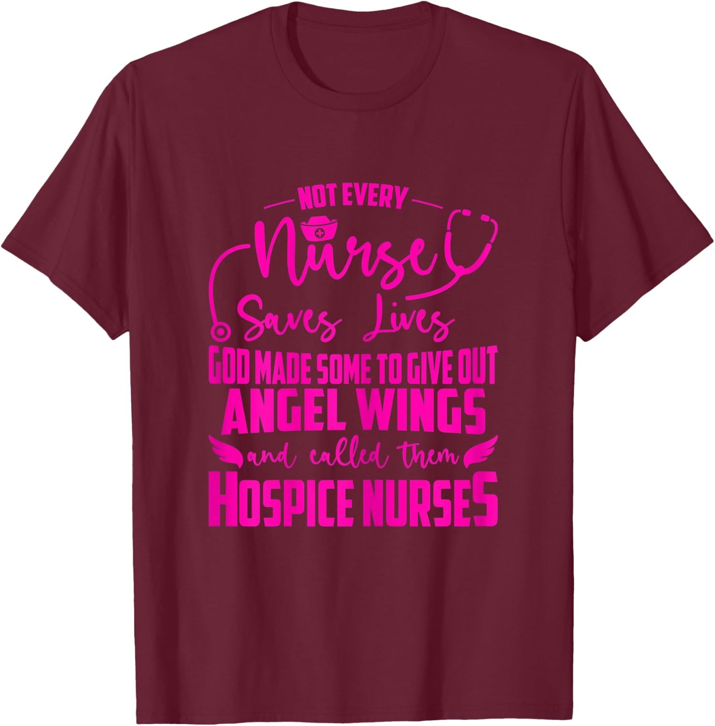 Registered Hospice Nurse T-Shirt - T-Shirt | Maroon