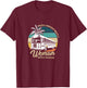 Vintage Camping Bus Design for a Skoolie Owner T-Shirt - T-Shirt | Maroon