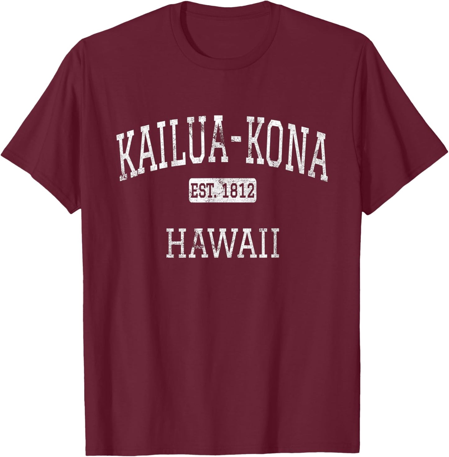 Kailua-Kona Hawaii HI Vintage T-Shirt - T-Shirt | Maroon