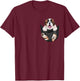 Funny Saint Bernard in Your Pocket for St. Bernard Lovers T-Shirt - T-Shirt | Maroon