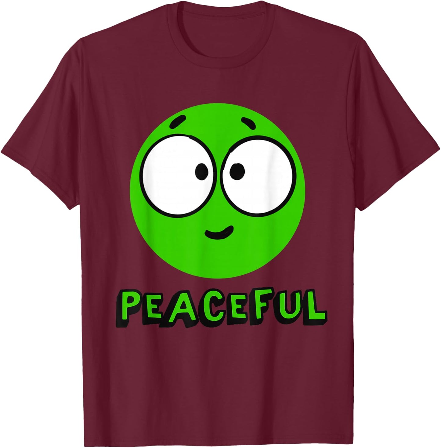 A Little Peaceful SPOT Version 2 T-Shirt - T-Shirt | Maroon