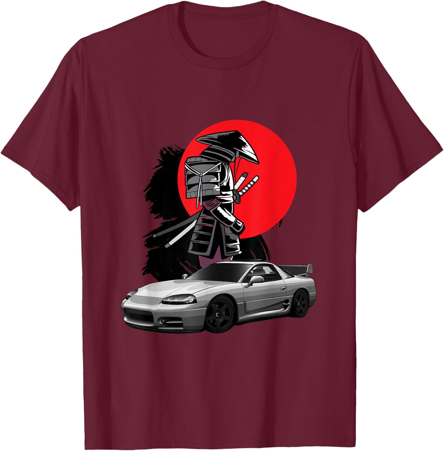 JDM 3000GT Car Tuning Japan Samurai Drift T-Shirt - T-Shirt | Maroon