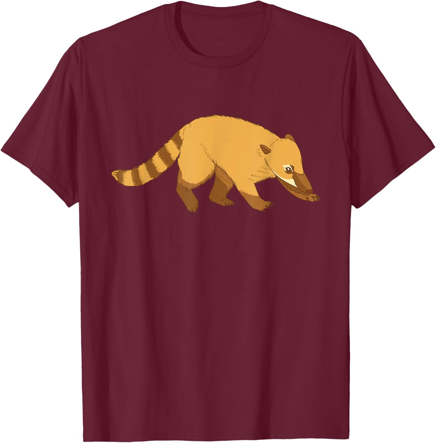 Coati Coatimundis T-Shirt - T-Shirt | Maroon