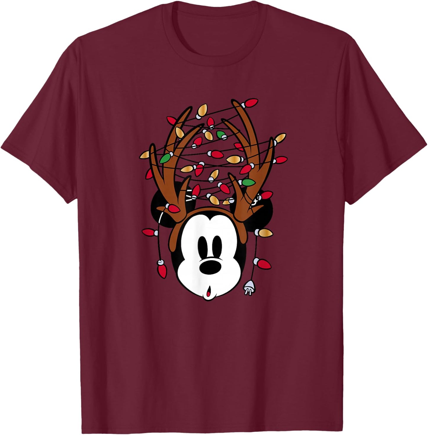 Disney Mickey Mouse Tangled Holiday T-Shirt - T-Shirt | Maroon