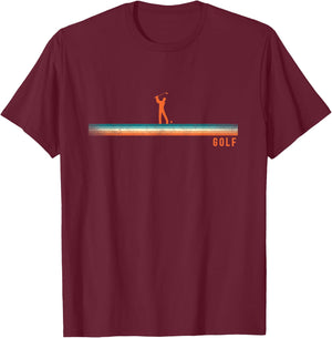 Golf Retro Vintage Golf T-Shirt - T-Shirt | Maroon