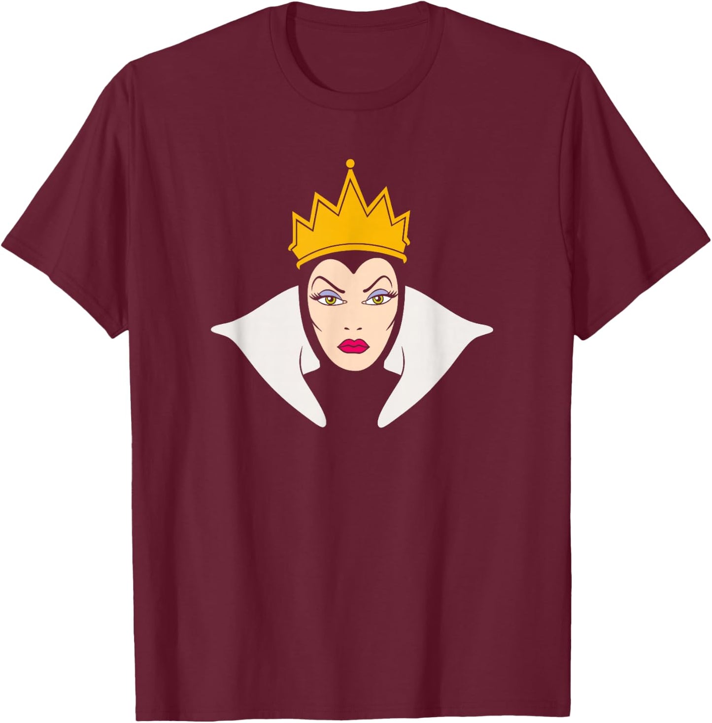 Disney Villains The Evil Queen Big Face T-Shirt - T-Shirt | Maroon
