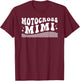 Motocross Mimi Groovy Moto Mimi Motocross Rider Mimi T-Shirt - T-Shirt | Maroon