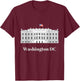 Washington DC White House T-Shirt - T-Shirt | Maroon