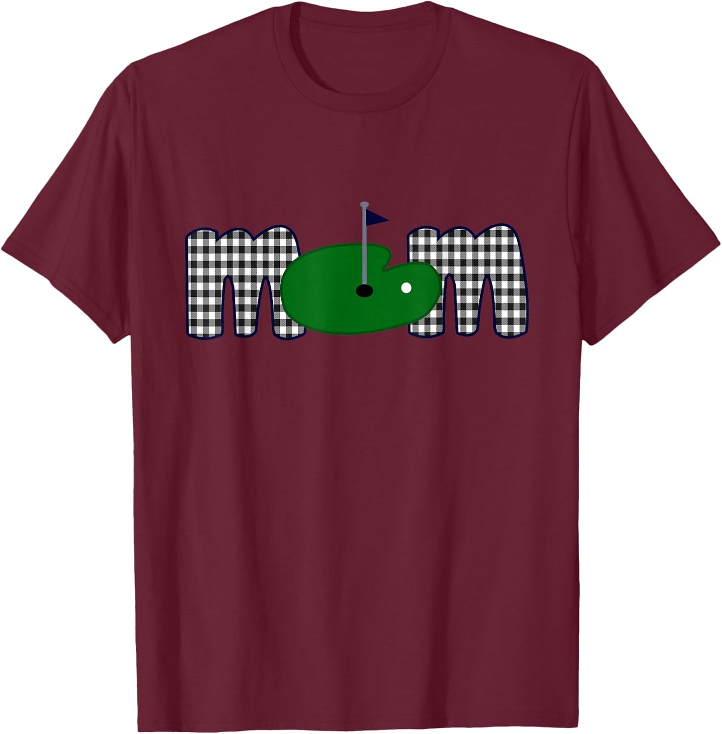 Golf Mom Life Birthday Family Matching Mama Mother's Day T-Shirt - T-Shirt | Maroon