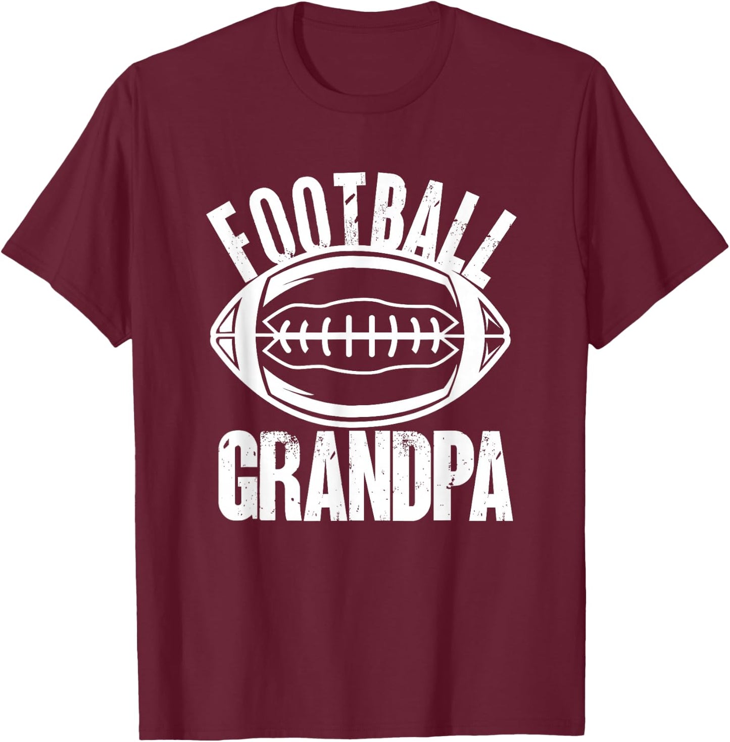 Funny Grandpa American Football T-Shirt - T-Shirt | Maroon