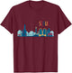 Seoul Skyline South Korea Vintage Seoul T-Shirt - T-Shirt | Maroon