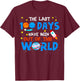 100 Days Of School Boys Outer Space Astronaut Planets Rocket T-Shirt - T-Shirt | Maroon