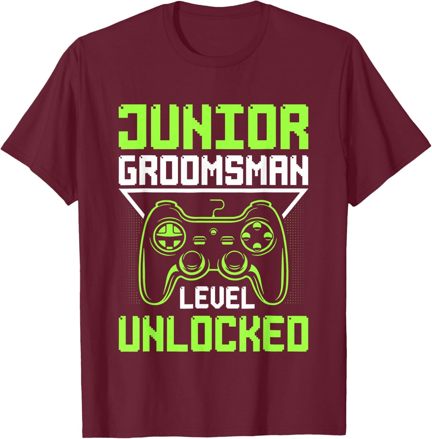 Cute Junior Best Man Gift Wedding Party T-Shirt - T-Shirt | Maroon