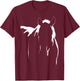Horse Silhouette Graphic Art Design T-Shirt - T-Shirt | Maroon