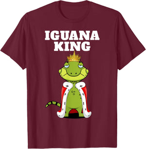 Iguana King | Boys Iguana | Iguana T-Shirt - T-Shirt | Maroon