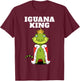 Iguana King | Boys Iguana | Iguana T-Shirt - T-Shirt | Maroon
