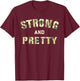 Workout Girls Wellness Fitness Health Trainer Ladies Gym Bro T-Shirt - T-Shirt | Maroon