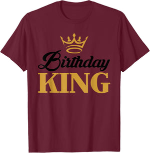 Birthday King | Birthday T-Shirt - T-Shirt | Maroon