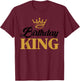 Birthday King | Birthday T-Shirt - T-Shirt | Maroon