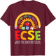 Early Childhood Special Education SPED ECSE Crew Squad T-Shirt - T-Shirt | Maroon