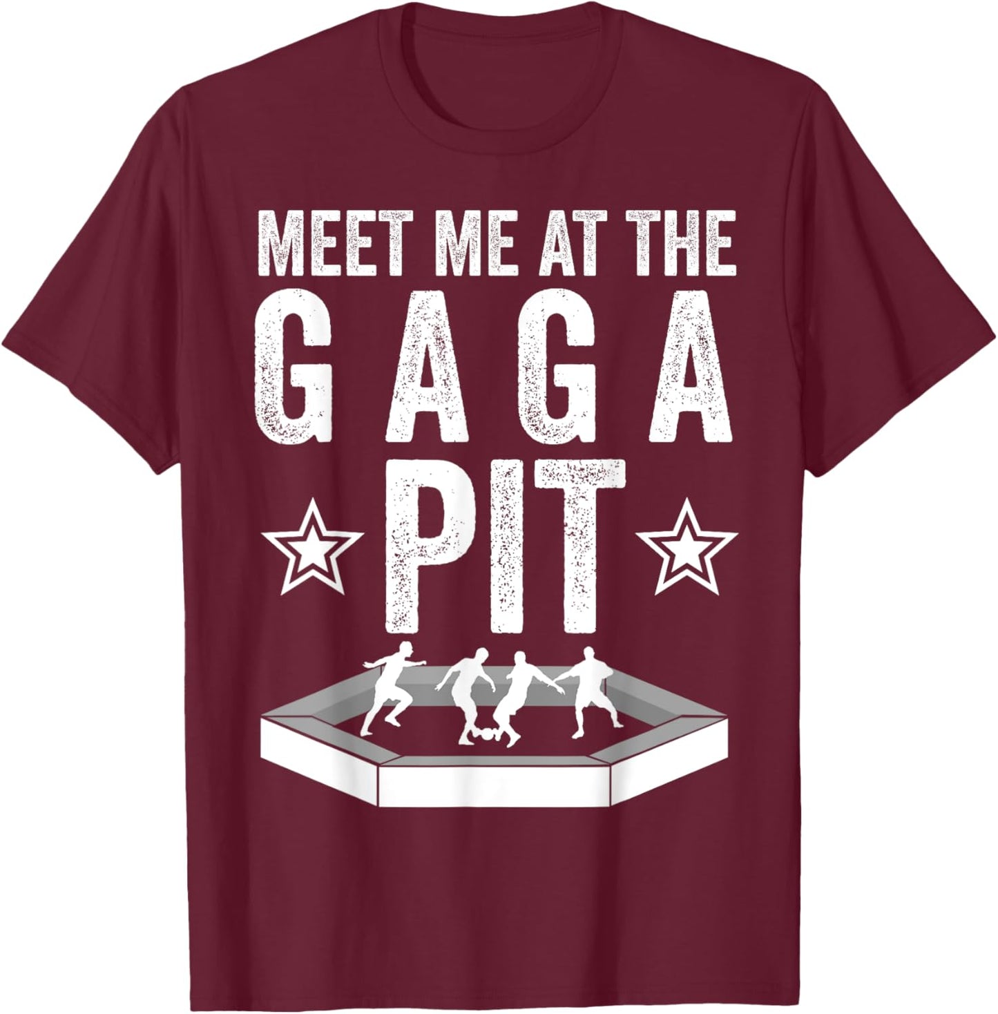 Cool Gaga Ball Gift Kids Funny Gaga ball Pit Dodgeball T-Shirt - T-Shirt | Maroon