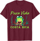 Costa Rica Rain Forest Tree Frog Pura Vida Costa Rica T-Shirt - T-Shirt | Maroon