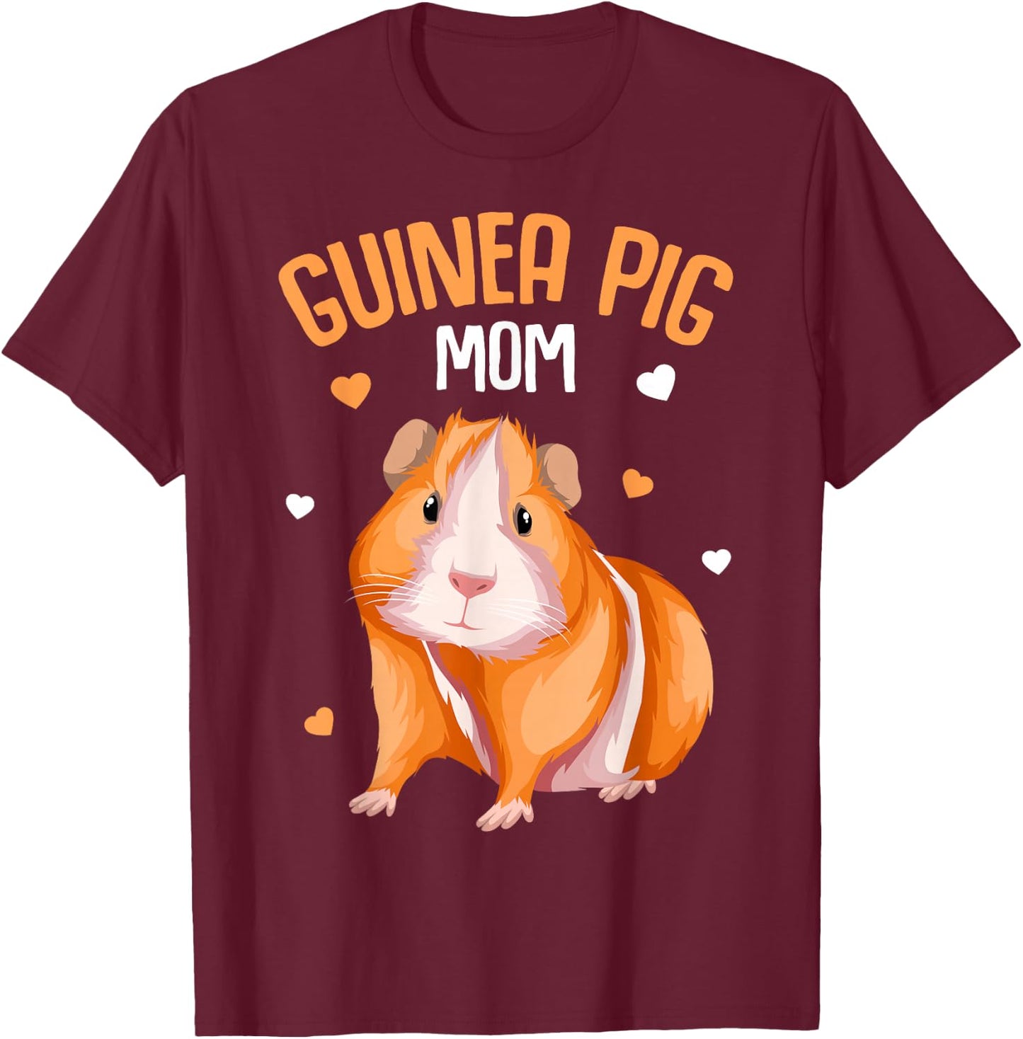 Guinea Pig Mom Mother´s Day Women Girls T-Shirt - T-Shirt | Maroon
