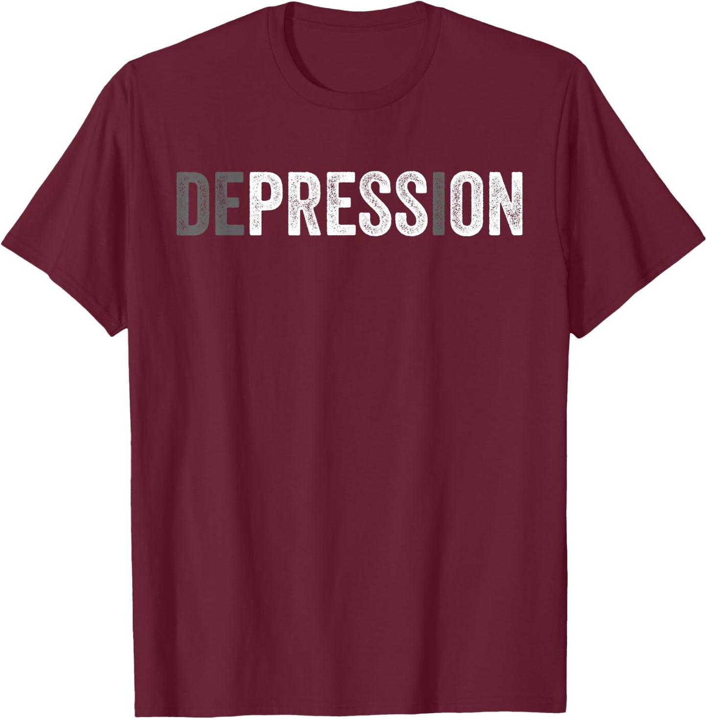 National Depression Education Awareness Month T-Shirt - T-Shirt | Maroon